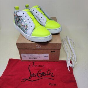 Preowned Christian Louboutin Funnyto Flat Sneakers Women's Size 5